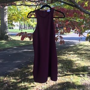 CLEARANCE tobi medium maroon cut out dress